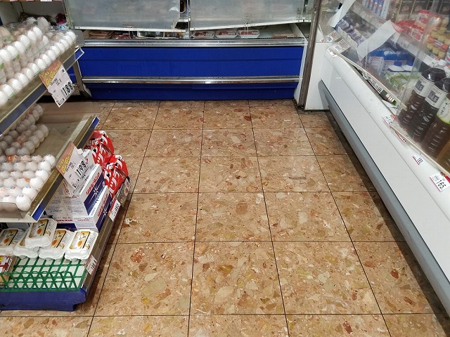 床洗浄　作業後